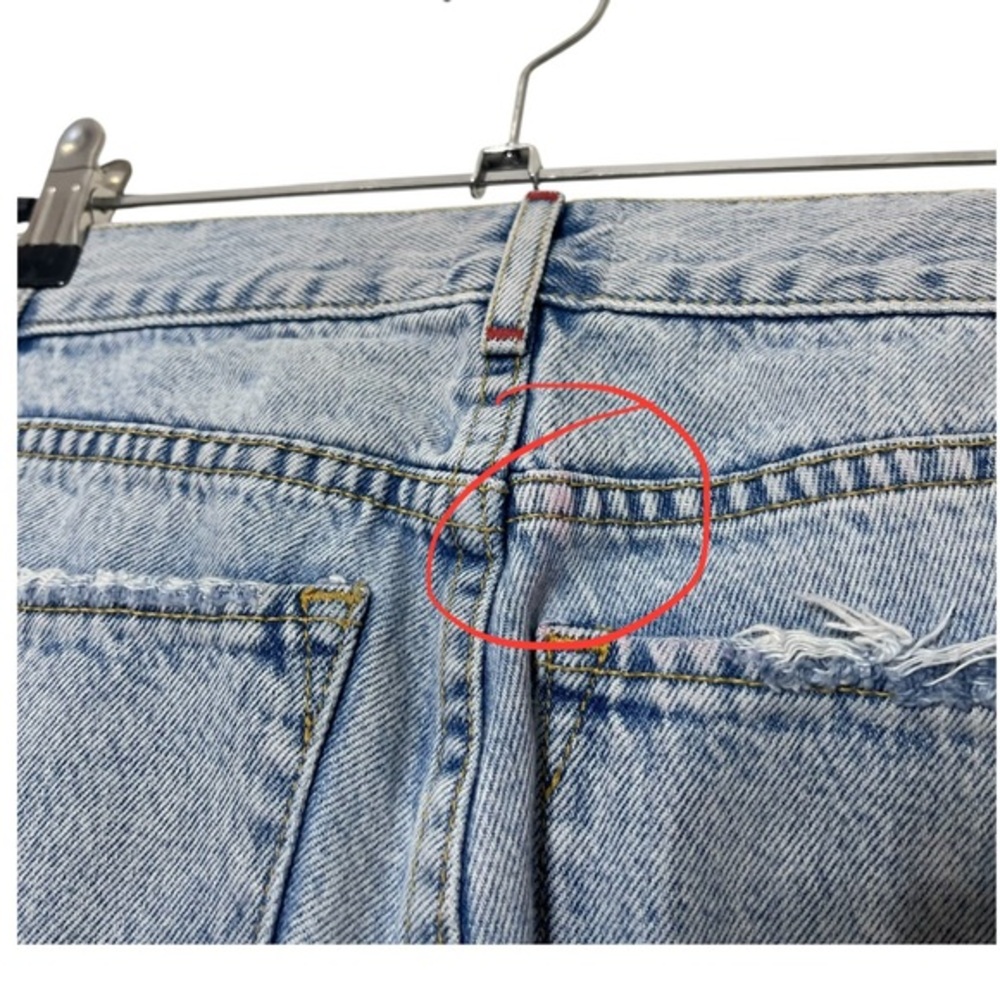 AO.LA by Alice and Olivia Jeans 25 Light Indigo Distressed Split‎ Hem Denim - Picture 13 of 14